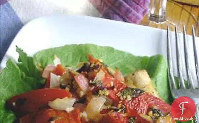 Ägyptischer Red Snapper in Paprika-Minz-Sauce