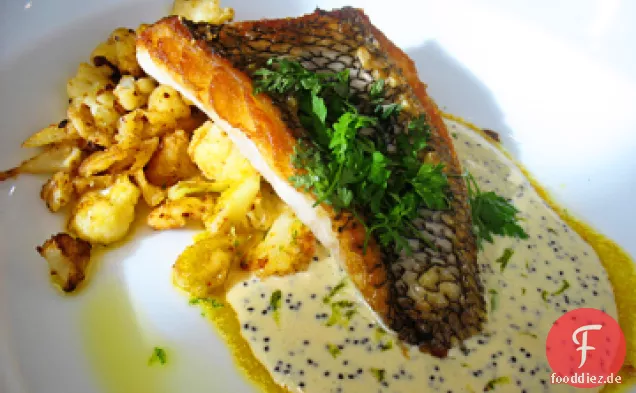 Red Snapper mit basilikum-Vinaigrette