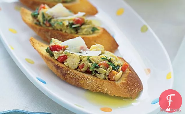 Artischocken-Rucola-Crostini