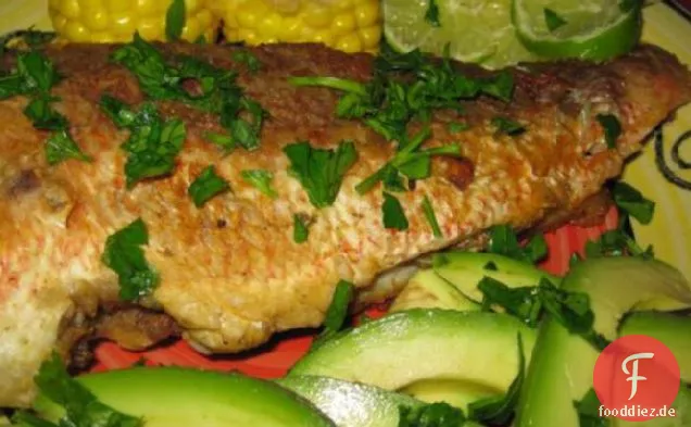 Gebratener Snapper Mit Avocado