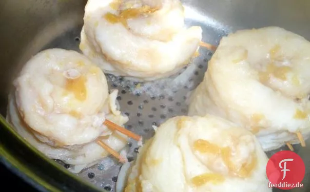 Panko-verkrustete Sohle mit Basilikum, Knoblauch und Orange
