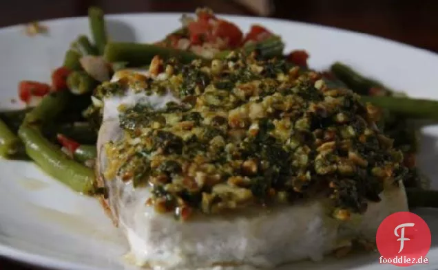 Schwertfisch mit Mandelkruste