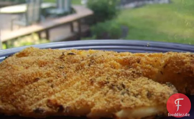 Lecker knusprig gebackener Fisch