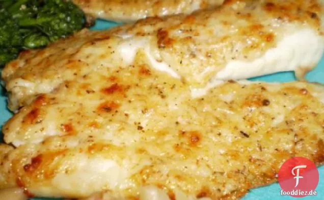 Gebratene Tilapia mit Parmesan