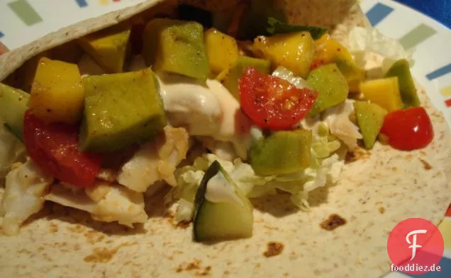 Fisch-Tacos Mit Mango-Salsa