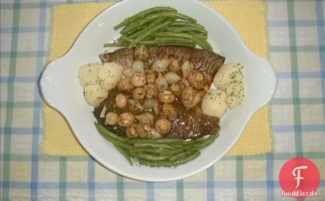 Baskische Forelle mit Kräutern