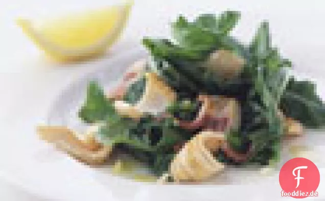 Gegrillte Calamari Mit Rucola