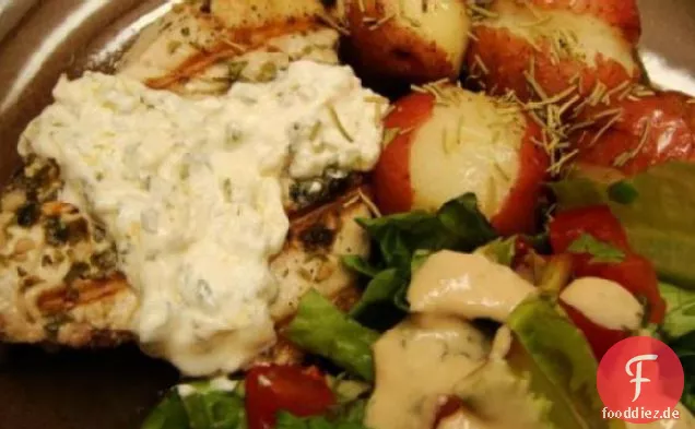Gegrillter Thunfisch Mit Aioli