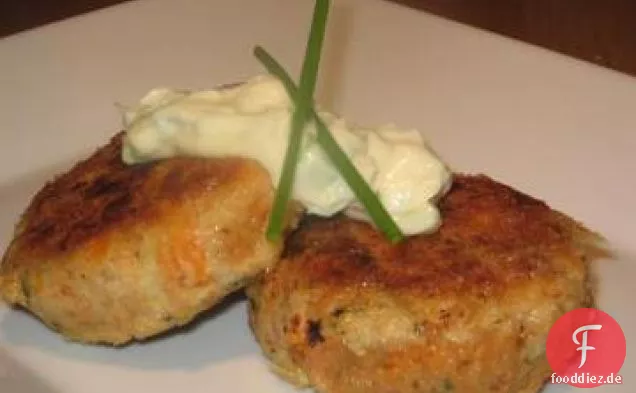 Thunfisch und Süßkartoffel (Kumera) Pasteten