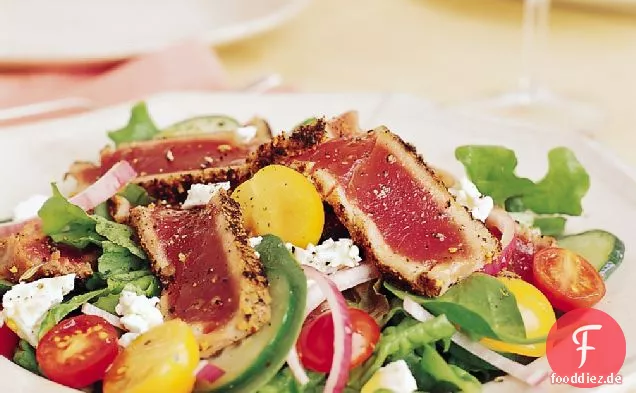 Orange Fenchel gebratener Thunfischsalat