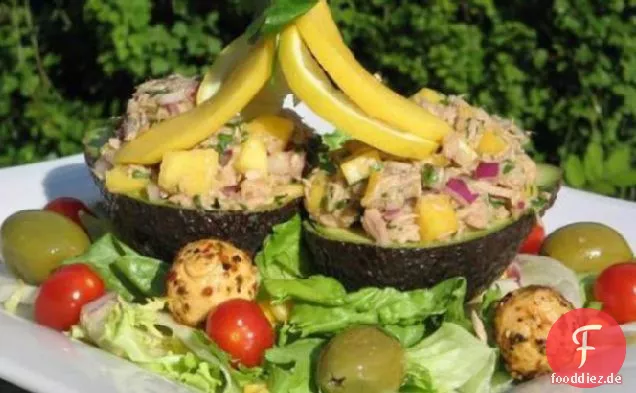 Thunfisch und Mango Gefüllte Avocados