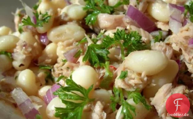 Thunfisch und Bohnensalat