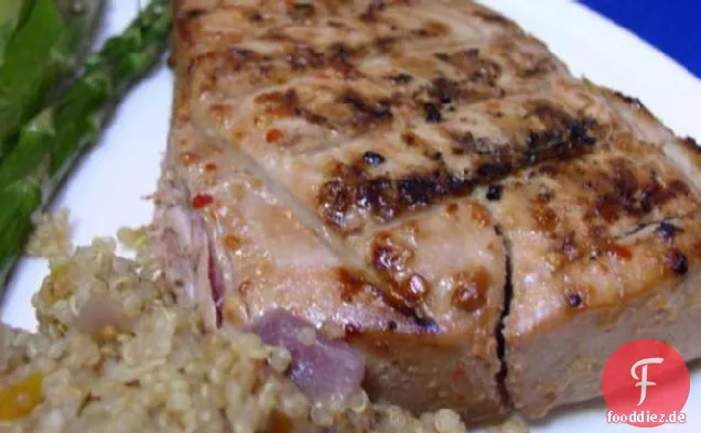 Bek's gegrillte Thunfischsteaks glasiert mit Ingwer, Limette und Soja-OAMC