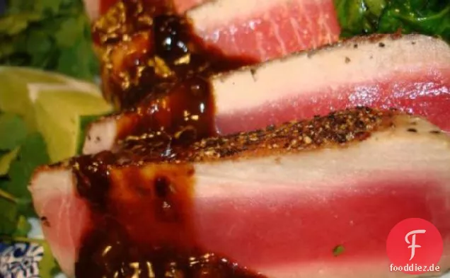 Thunfisch Mit Aprikosen-Chipotle-Glasur