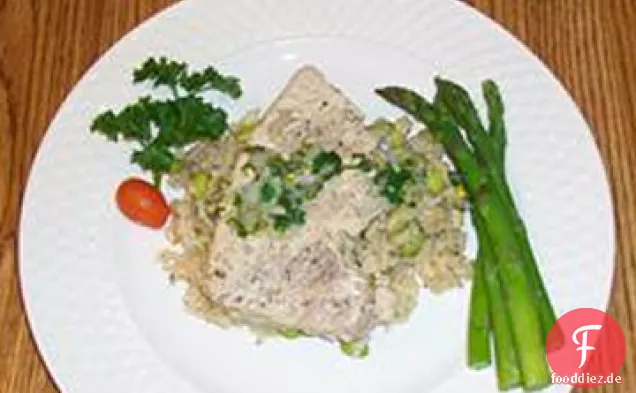 Thunfisch mit Reispilaw