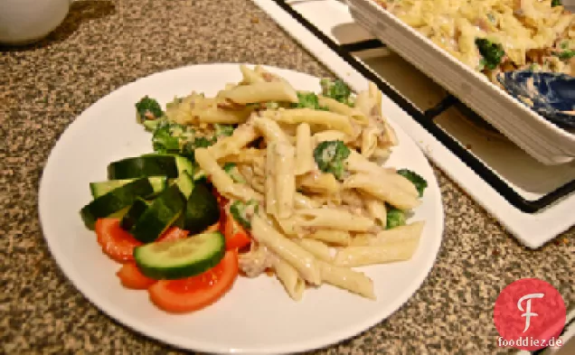 Zitronen-Brokkoli-Thunfisch-Nudelsalat