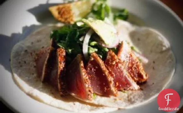 Chile-verkrustete Thunfisch-Tacos