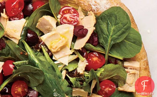Thunfisch-Salat Pizza