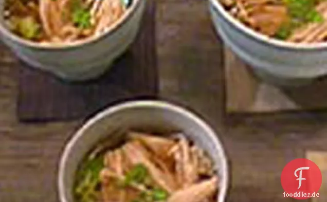 Miso-Suppe mit Enoki Pilzen