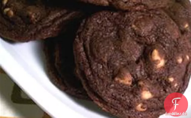 Zähe Schokolade Erdnuss Butter Chip Cookies