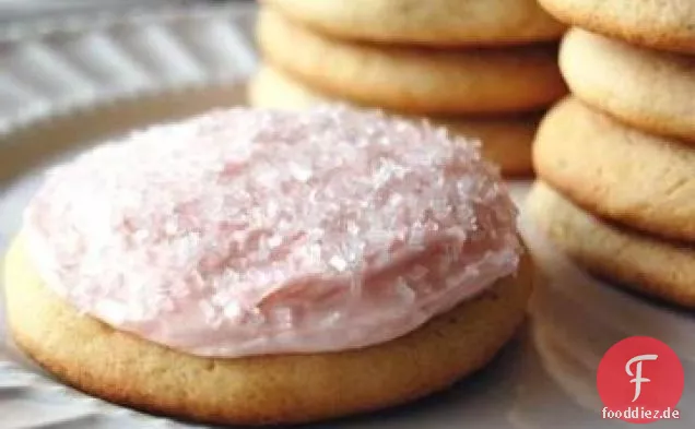 Zuckerkekse mit Buttercreme-Zuckerguss