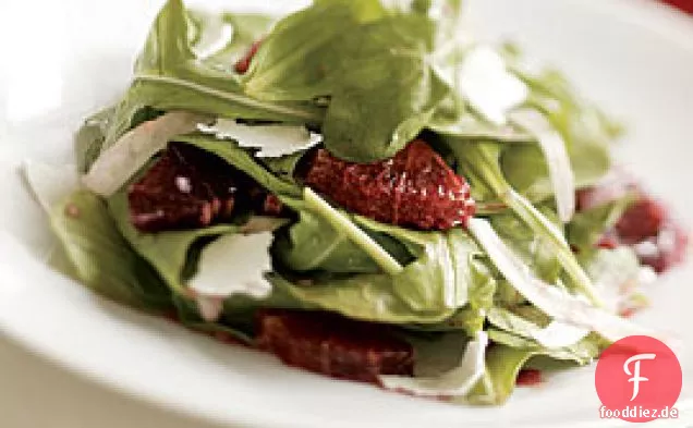 Rucola Salat Mit Blutorangen, Fenchel & Ricotta Salata
