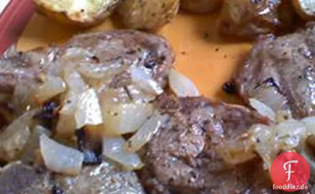 Einfache gegrillte Lammkoteletts