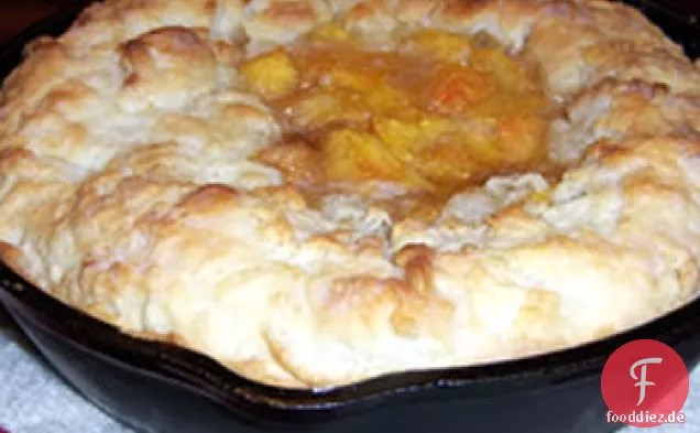 Skillet Pfirsichkuchen