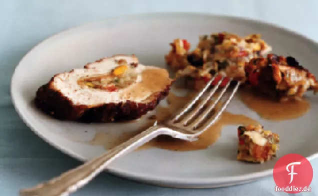 Spiced Matzo-Gefüllte Hähnchenbrust