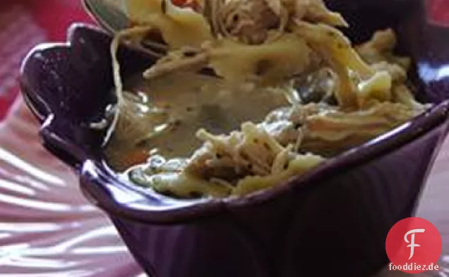 Großtante Ninas Nudeln und Hühnchen