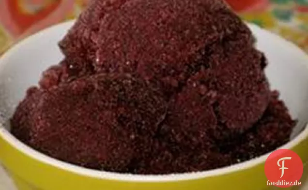 Rosa Grapefruit Heidelbeersorbet