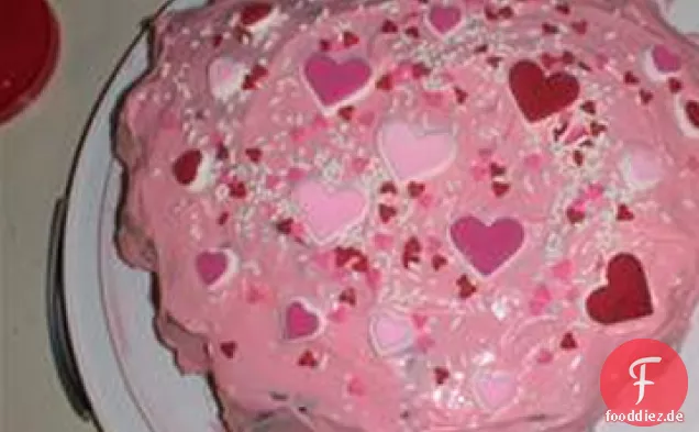 Valentinstag-Herz-Kuchen