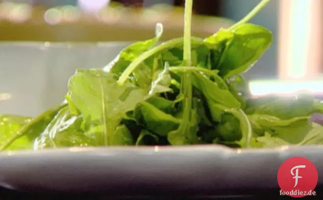 Rucola-Salat und ultimative Vinaigrette