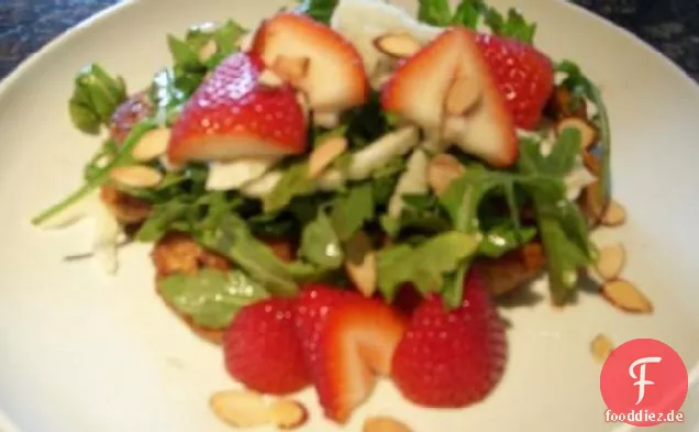 Huhn mit Erdbeersalat