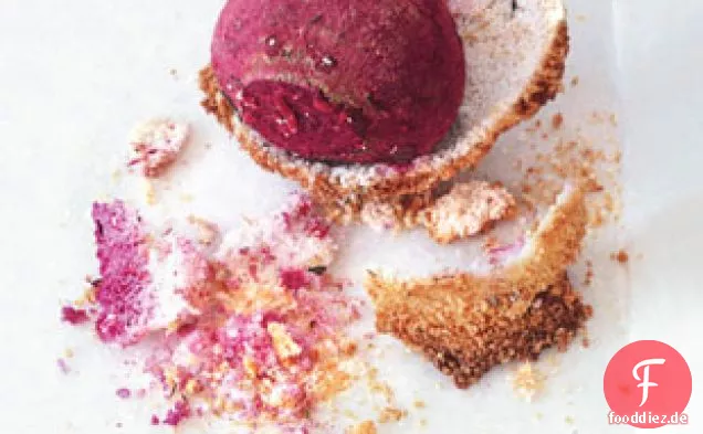 Salz-verkrusteten Rüben Mit Meerrettich-Crème Fraîche