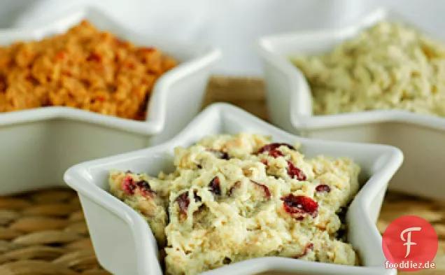 Wilde Cranberry und gerösteter Knoblauch Veggie Pastete