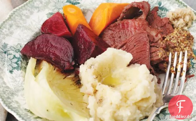 Uncorned Beef und Kohl