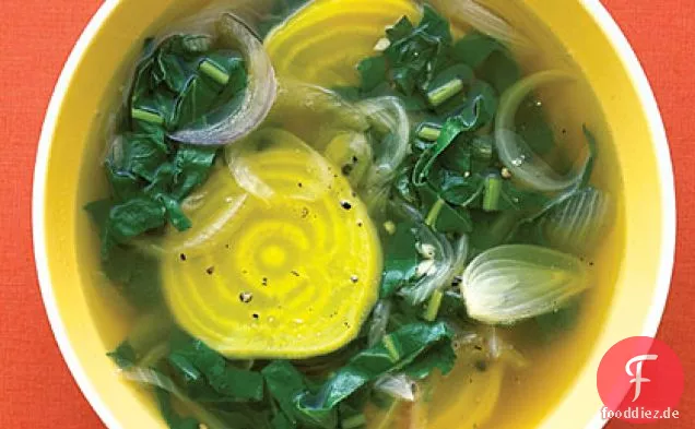 Goldene Rüben und Rüben-Kraut-Suppe