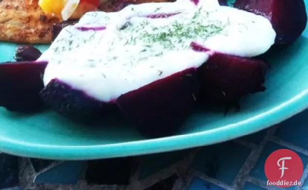 Gebratene Rote Rüben Mit Dill-Joghurt-Sauce