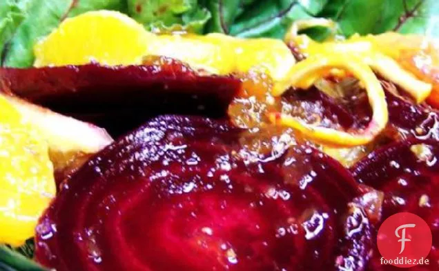 Rüben in Orangen-Aprikosensauce