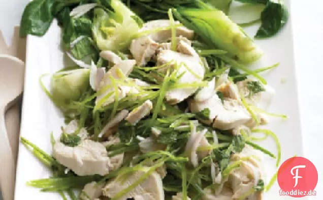 Asiatischer Hühnersalat mit Bok Choy