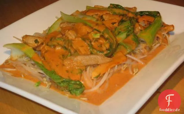 Huhn und Gemüse Stir-Fry