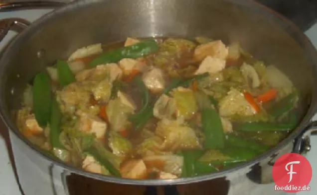 Chinesische Suppe Mit Tofu