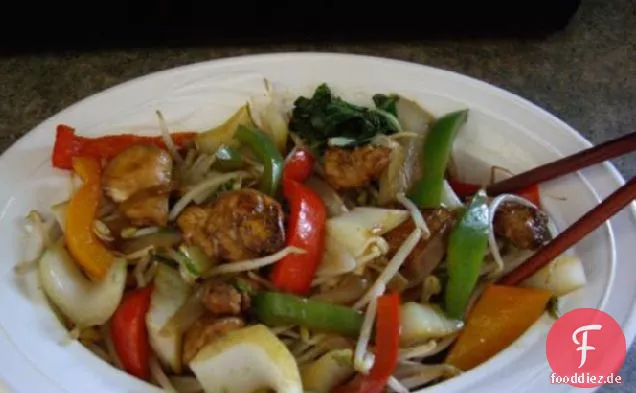 Huhn Stir Fry für Ingwer-Liebhaber