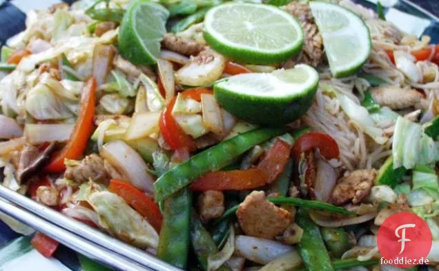 Teriyaki-Hühnernudeln