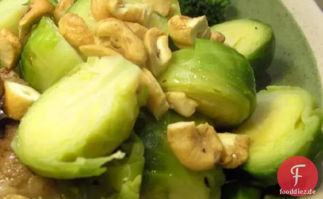 Rosenkohl mit Cashewnüssen