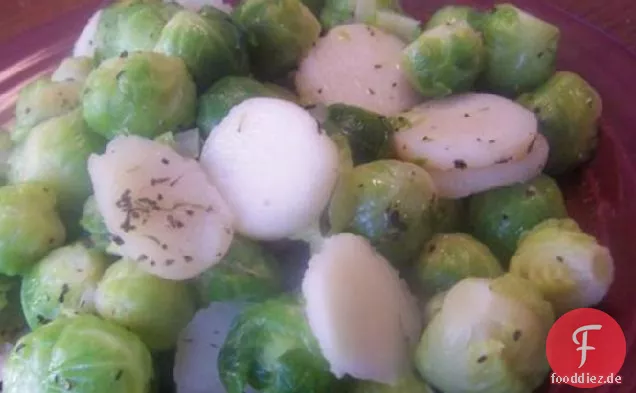 Rosenkohl & Wasserkastanien
