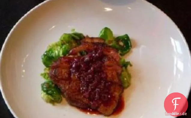 Gebratene Ente mit Pinot Noir/Granatapfel-Reduktion