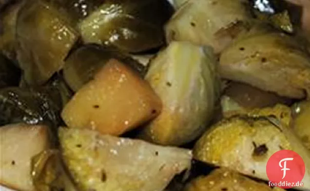 Rosenkohl mit Äpfeln
