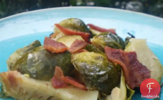 Gegrillte herzhafte Rosenkohl